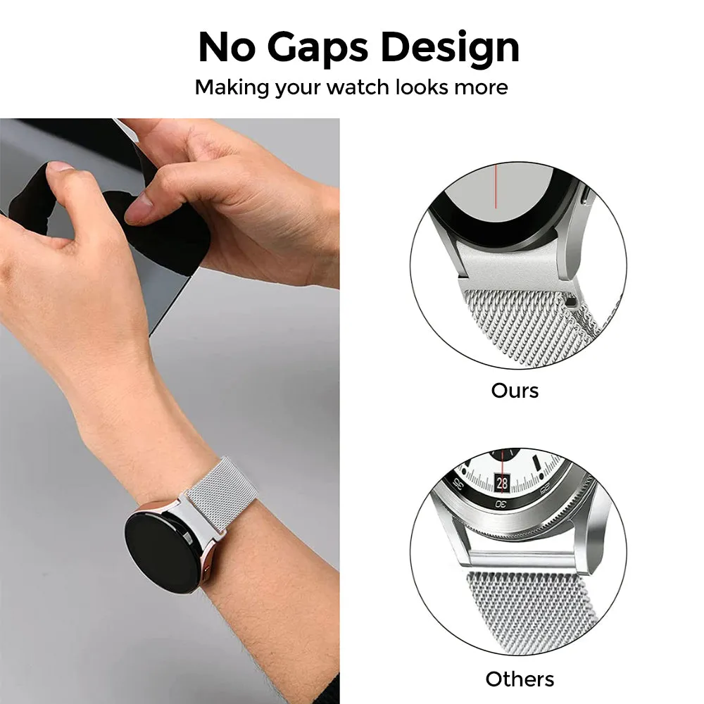20mm Samsung Galaxy Watch 4 | Milanese Watch Band Strap  | Black