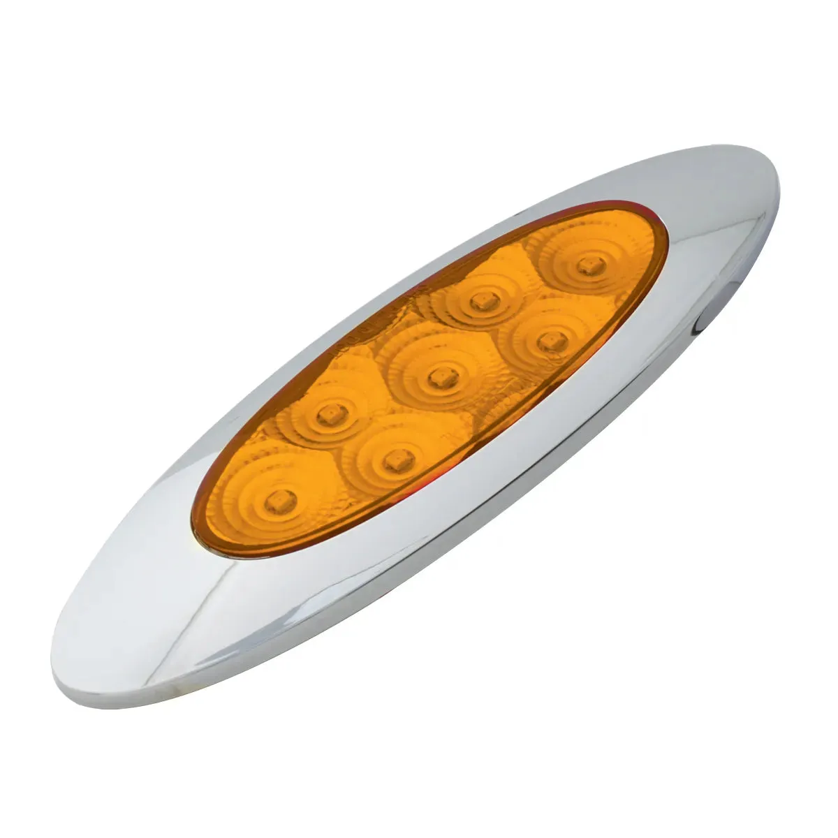 77846 ULTRA THIN SPYDER Y2K AMBER/ CLEAR 7 LED LIGHT, HIGH/LOW 3W