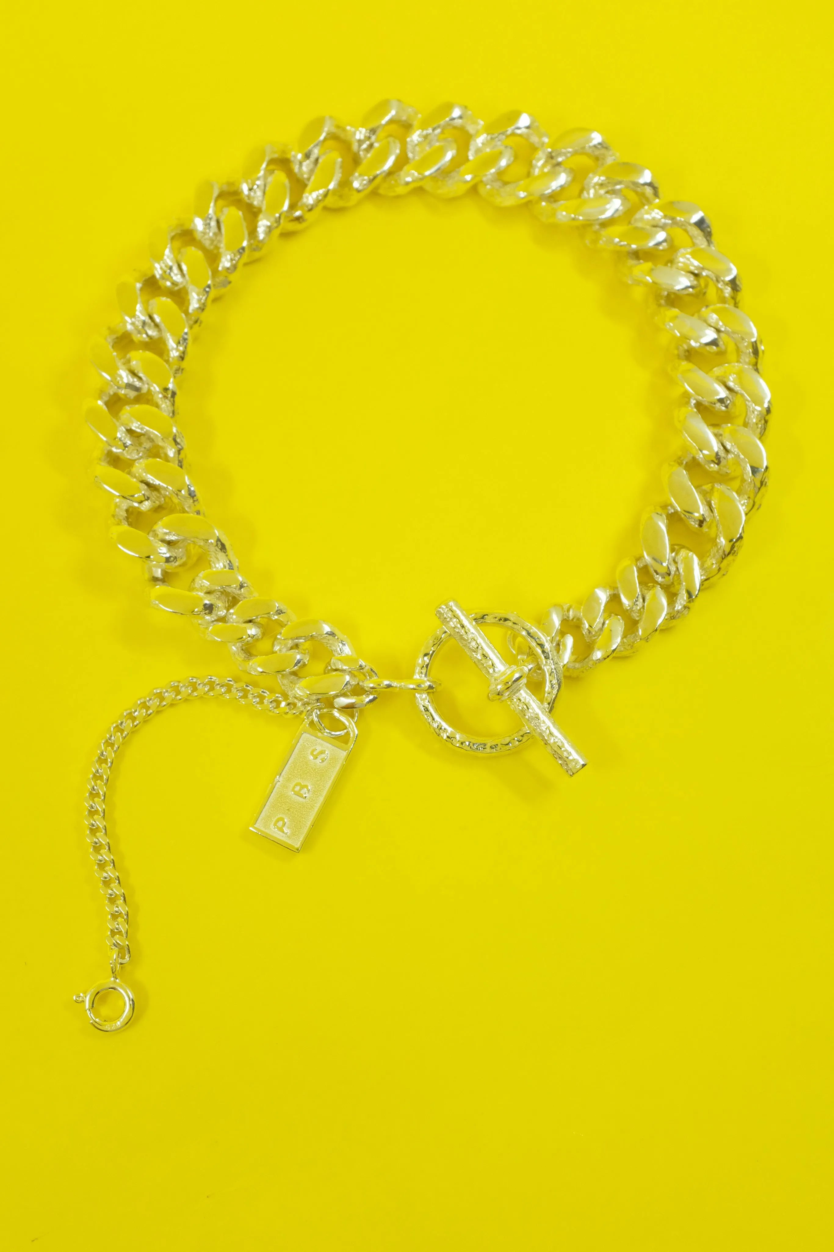 .925 Silver Spliced Link Bracelet