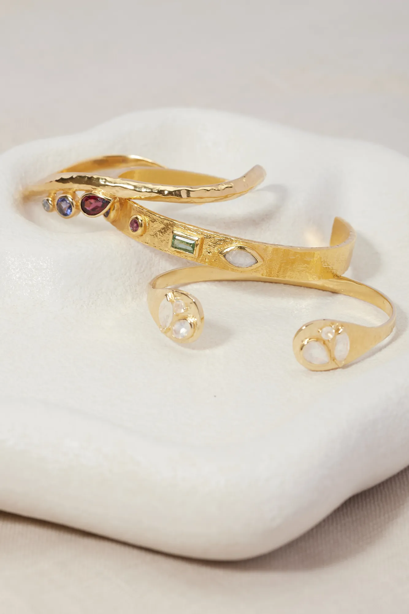 Alessia Moonstone Gold Cuff