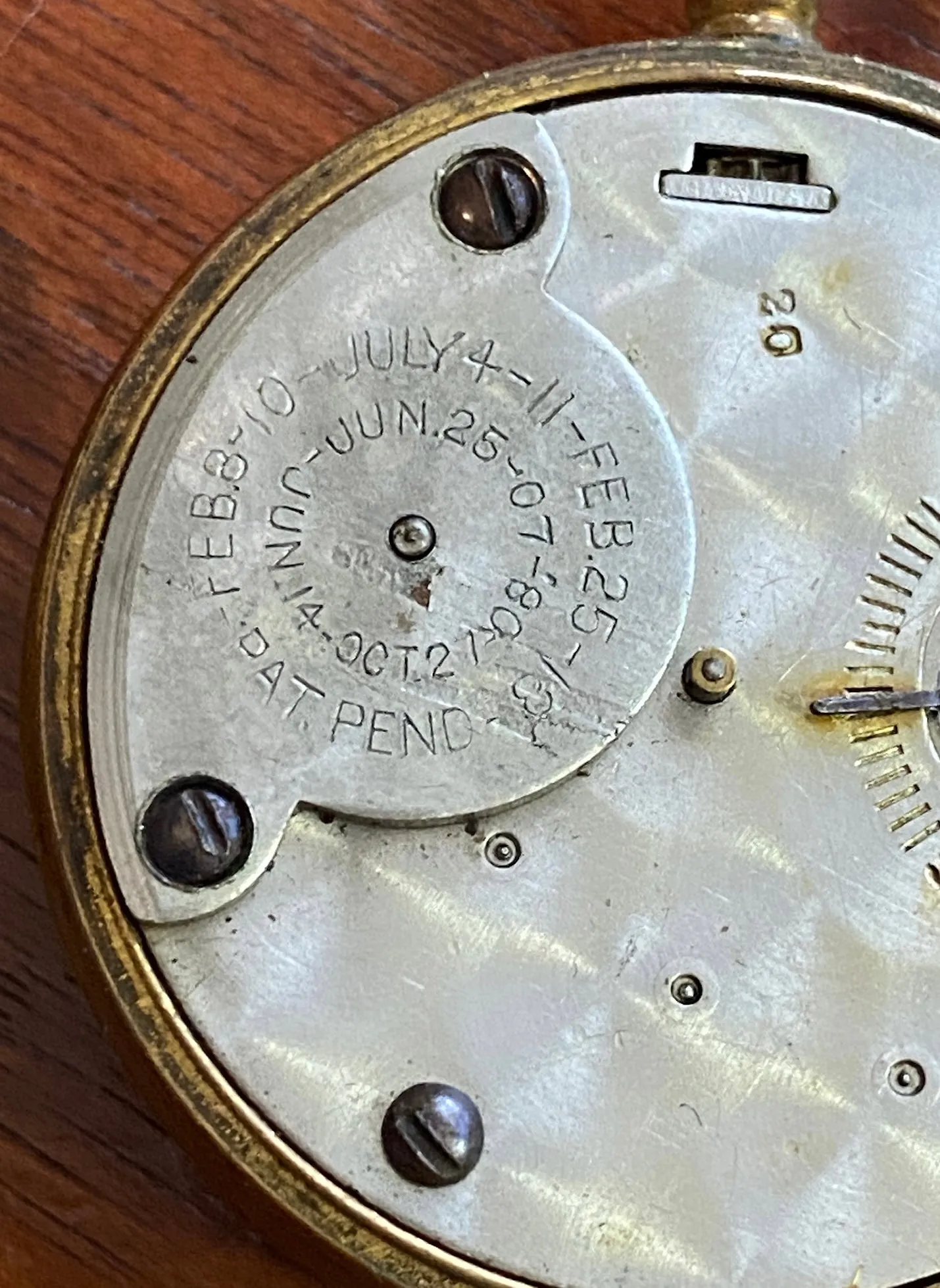 Antique Leonard Duchess Pocket Watch Gold Tone Hunter