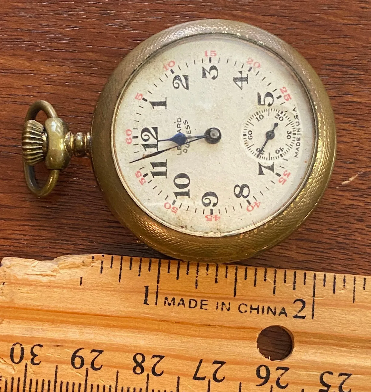 Antique Leonard Duchess Pocket Watch Gold Tone Hunter