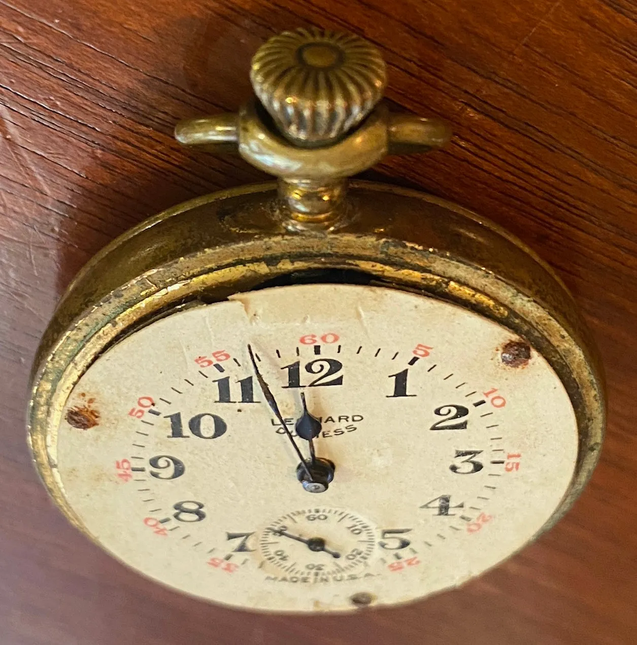 Antique Leonard Duchess Pocket Watch Gold Tone Hunter