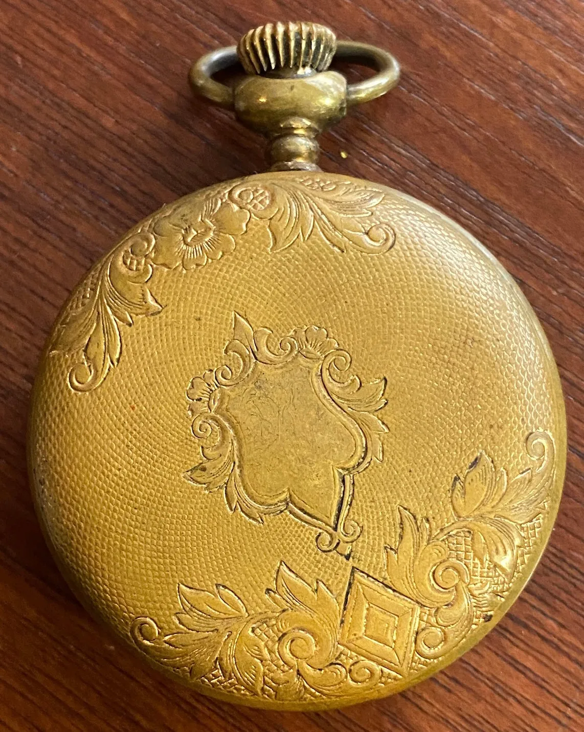 Antique Leonard Duchess Pocket Watch Gold Tone Hunter