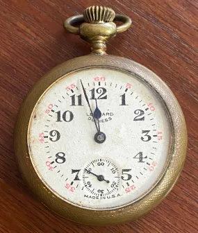 Antique Leonard Duchess Pocket Watch Gold Tone Hunter