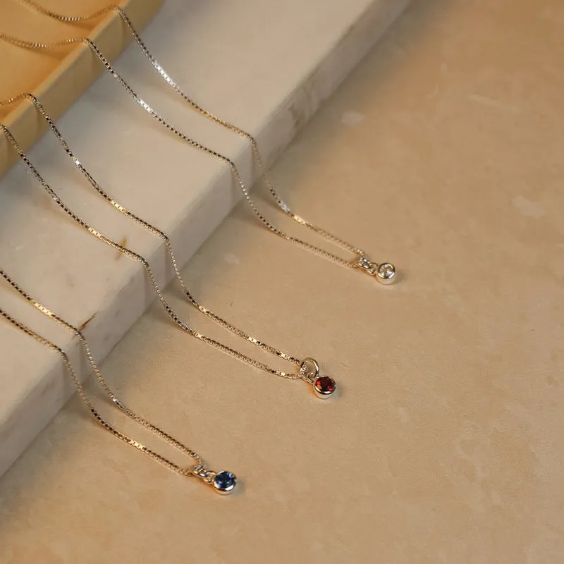 APRIL BIRTHSTONE NECKLACE