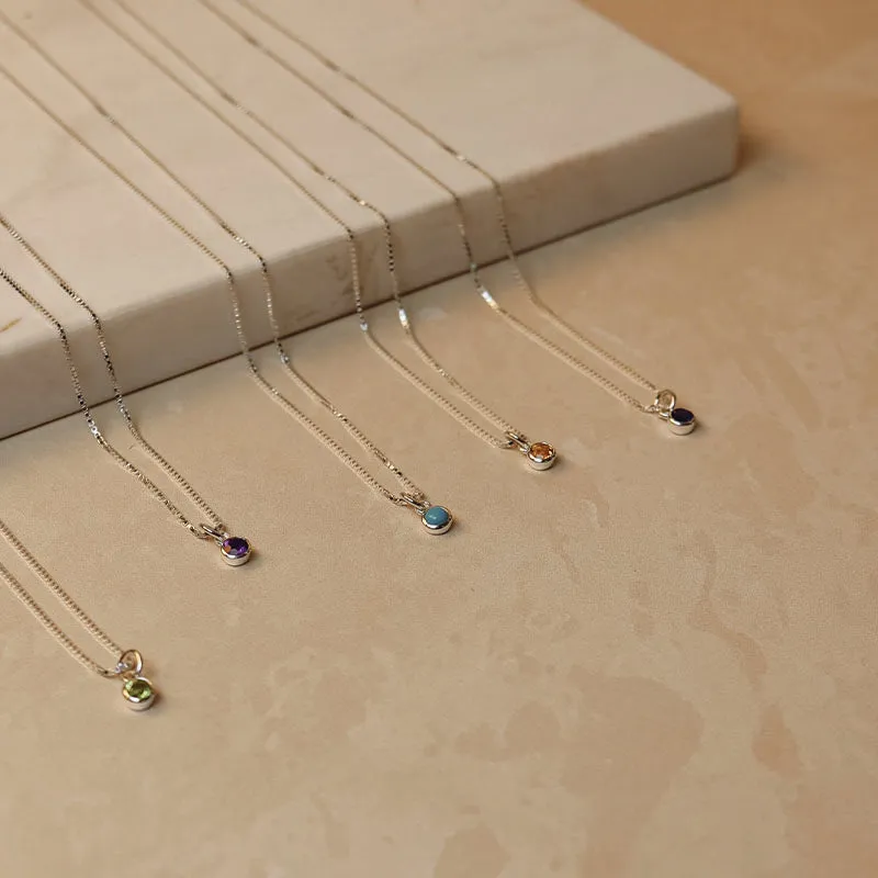 APRIL BIRTHSTONE NECKLACE