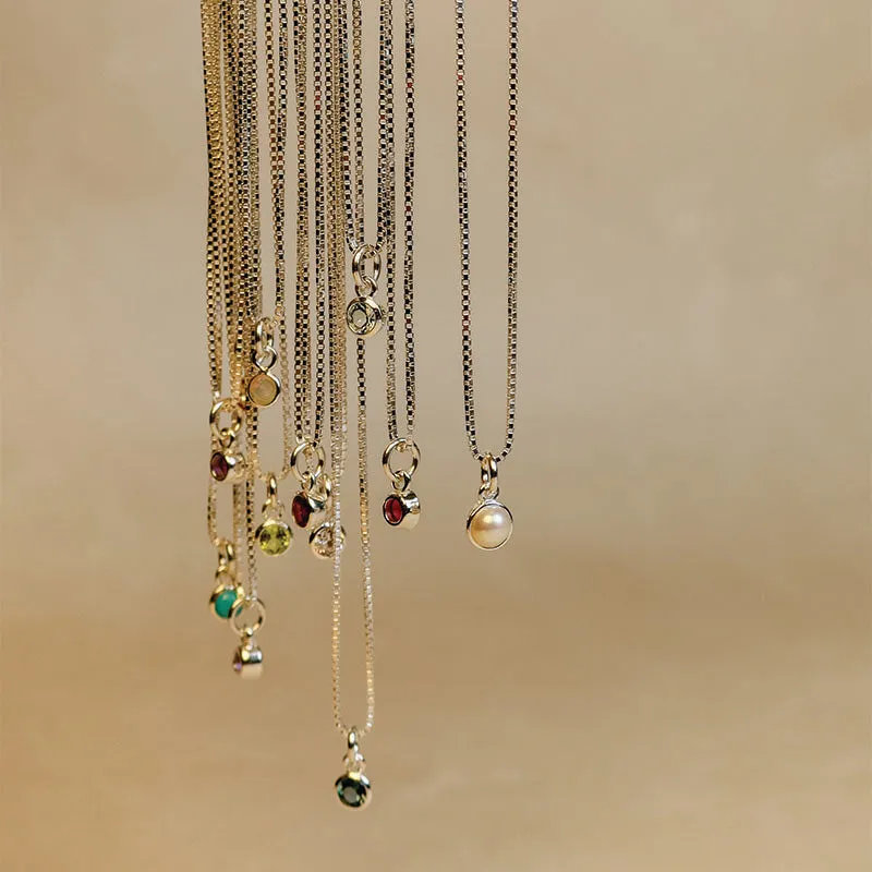 APRIL BIRTHSTONE NECKLACE