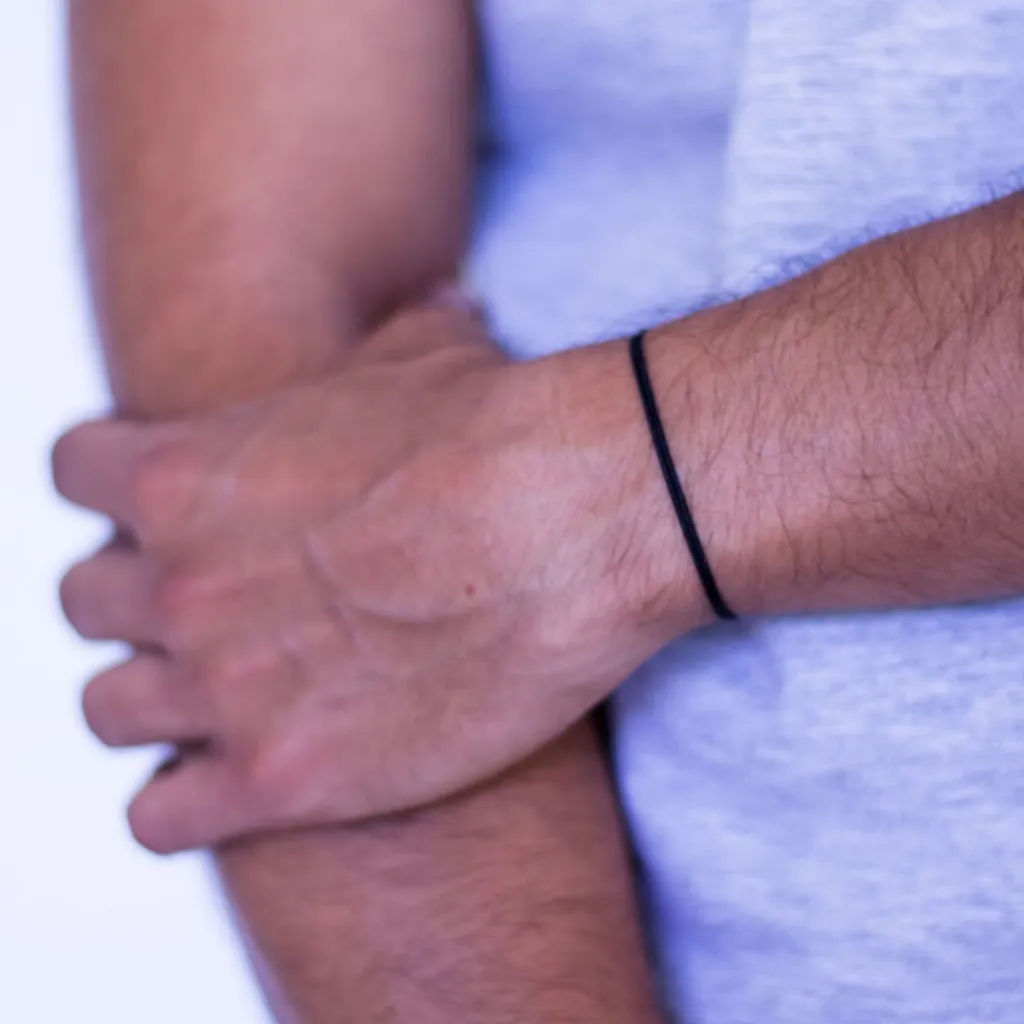 Black Adjustable Cord Bracelet