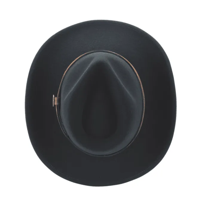Bullhide Unisex Expedition Black Premium Wool Western Hat 0837BL
