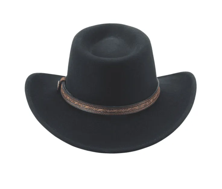 Bullhide Unisex Expedition Black Premium Wool Western Hat 0837BL