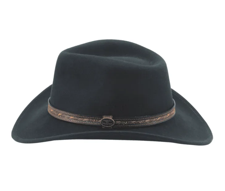 Bullhide Unisex Expedition Black Premium Wool Western Hat 0837BL