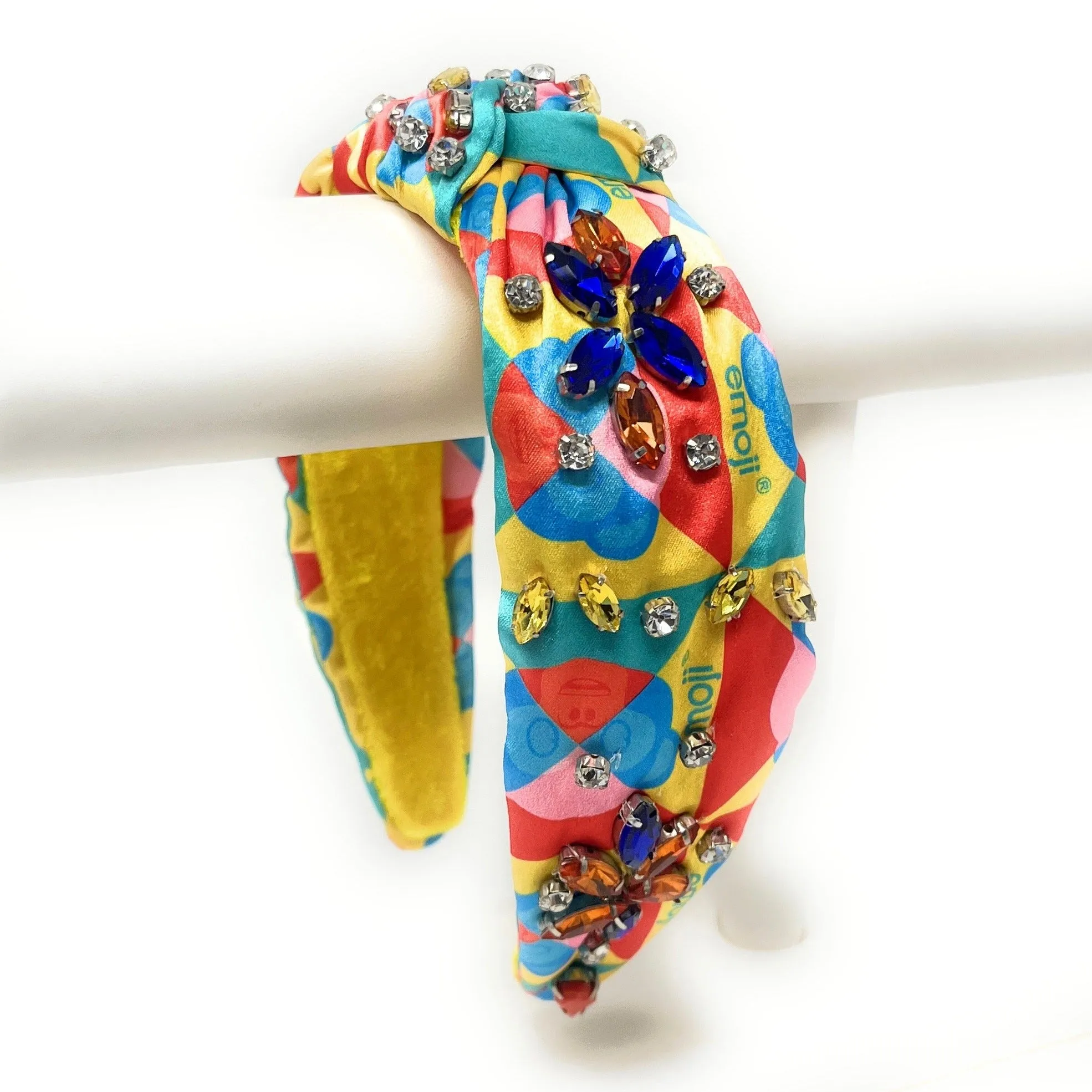 Emoji Jeweled Knot Headband