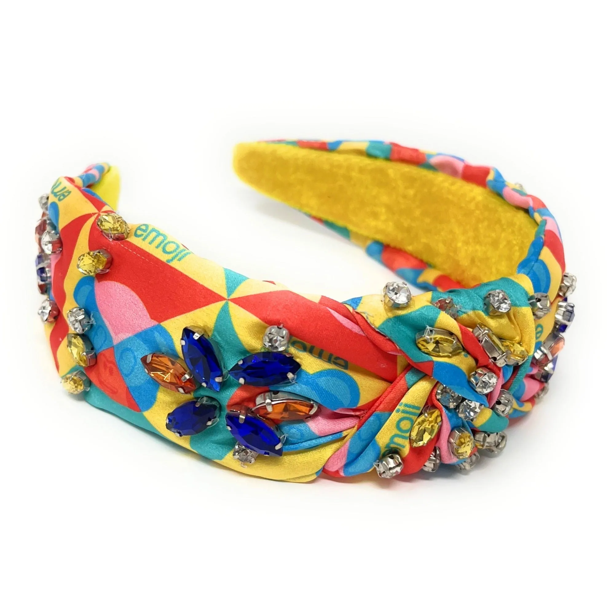 Emoji Jeweled Knot Headband