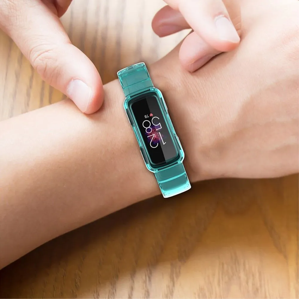 Fitbit Ace 3 / Luxe / Inspire HR clear TPU cover   watch strap - Transparent Purple