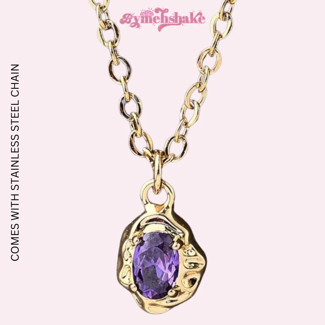 Geode necklace