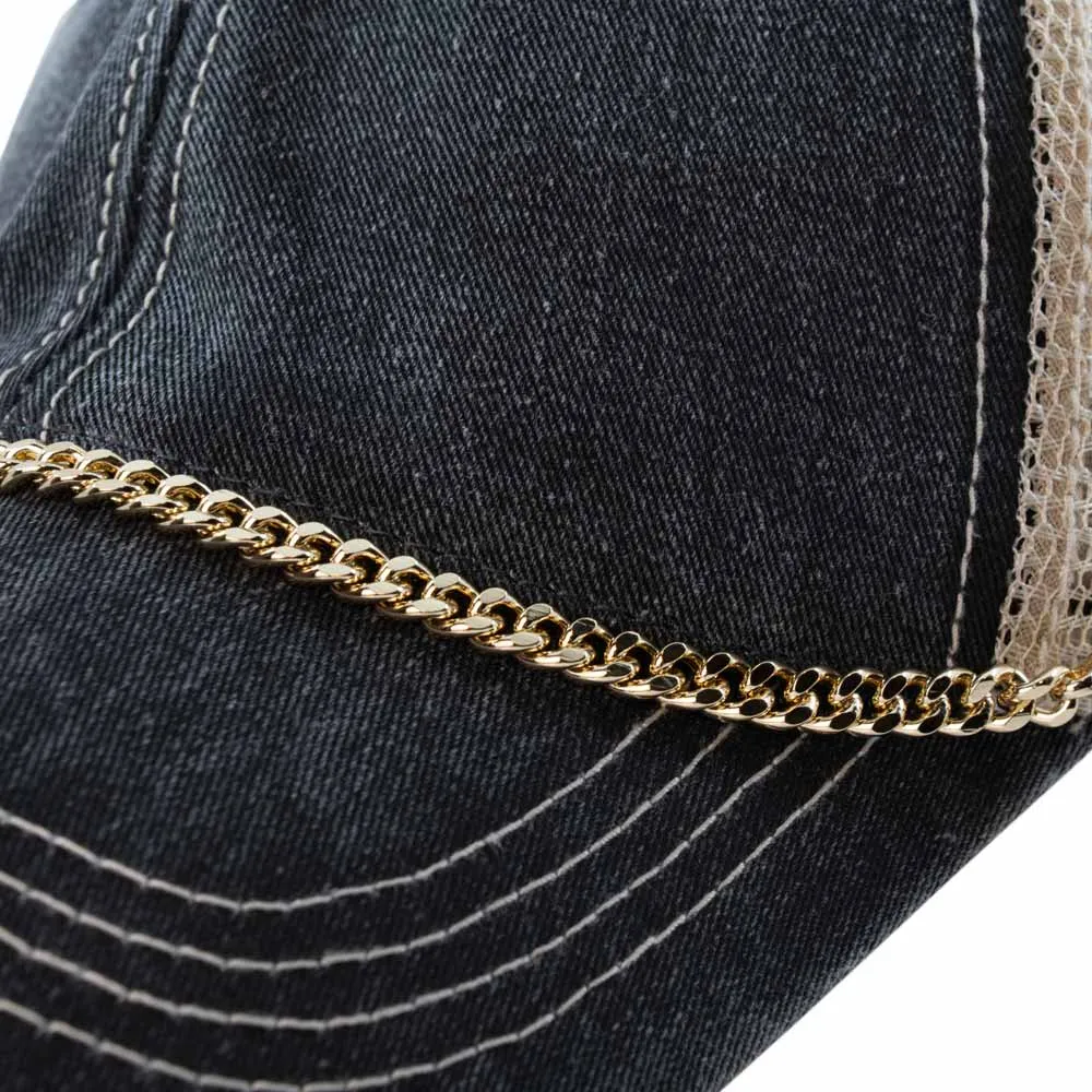 Gold Curb Wholesale Chain for Hats
