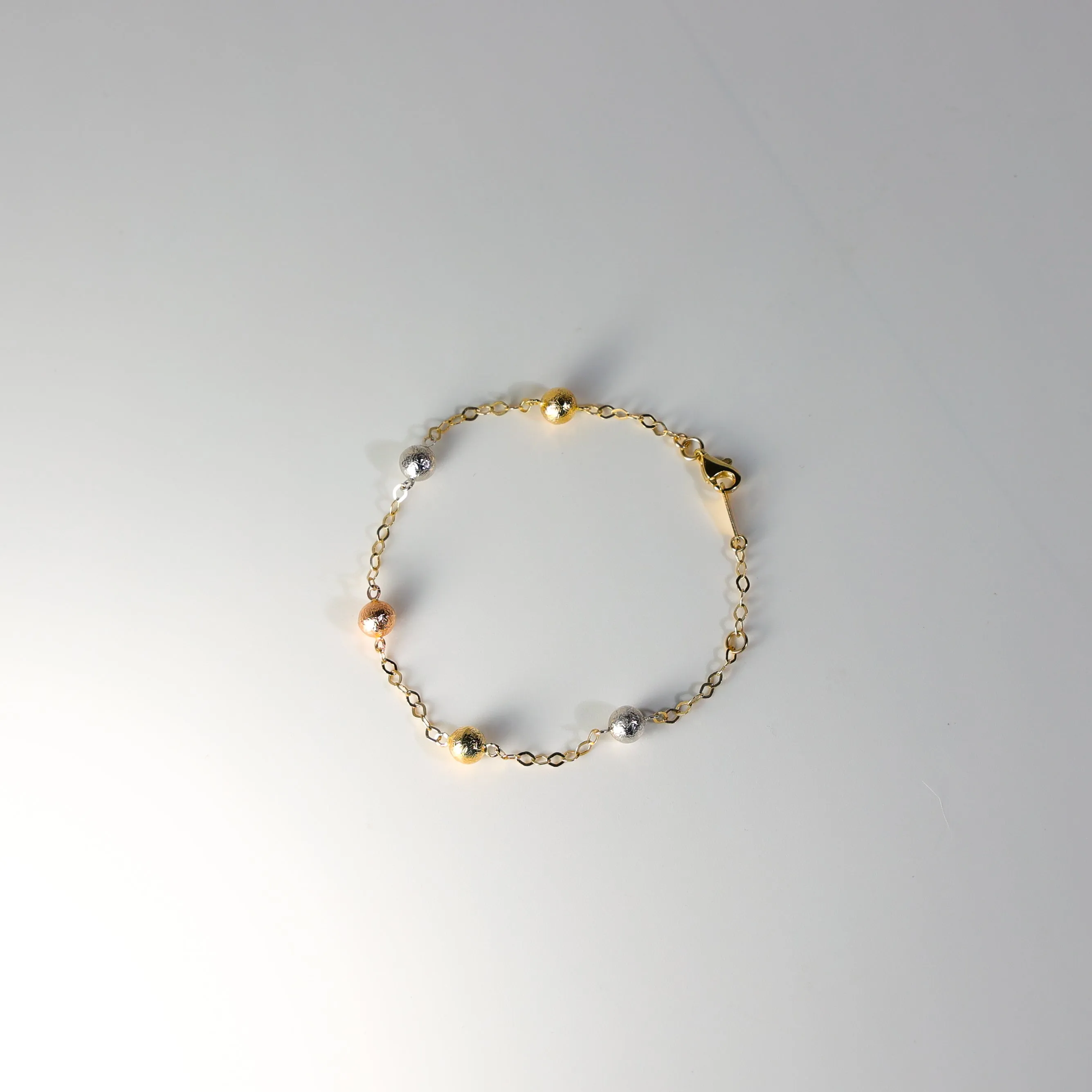 Gold Snow Ball Chain Bracelet Model-AB0187
