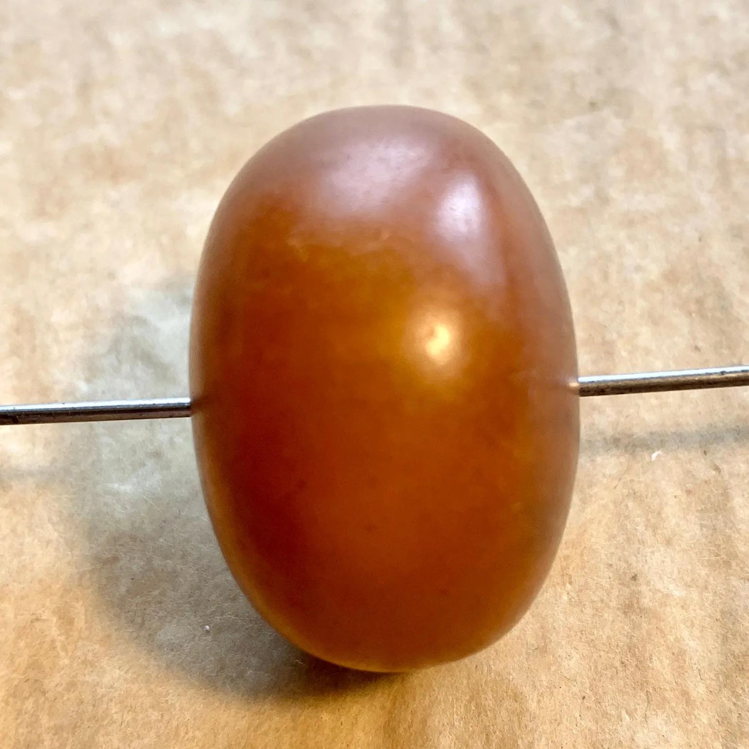 Large German Resin Amber Bead