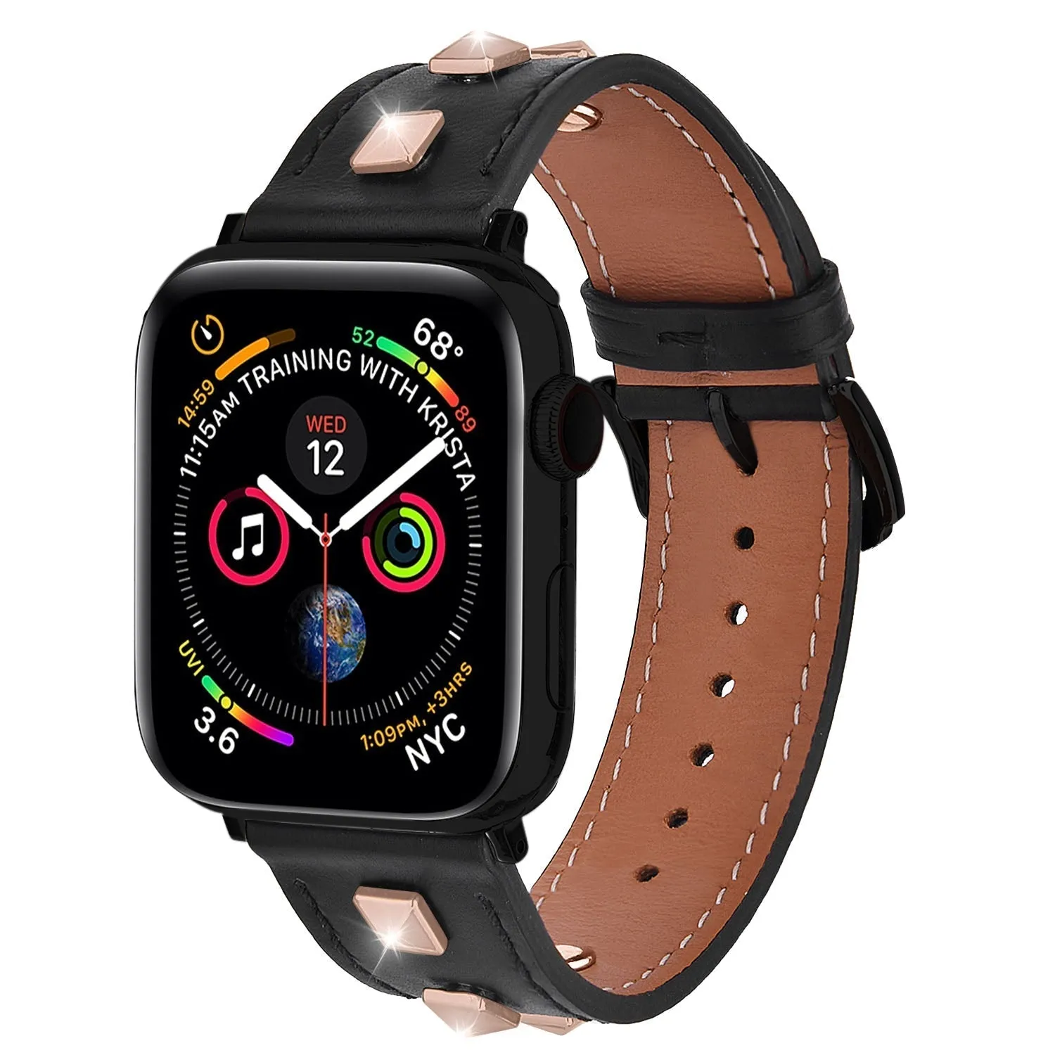 Leather Band for Apple Watch 38/40/41mm & 42/44/45mm