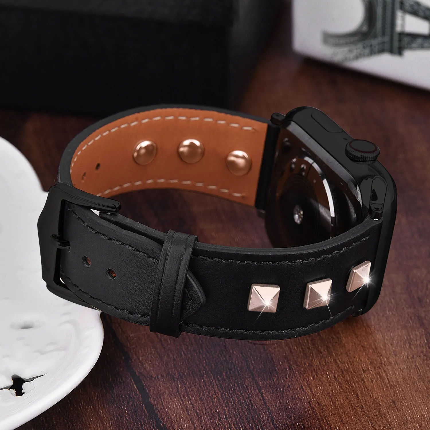 Leather Band for Apple Watch 38/40/41mm & 42/44/45mm