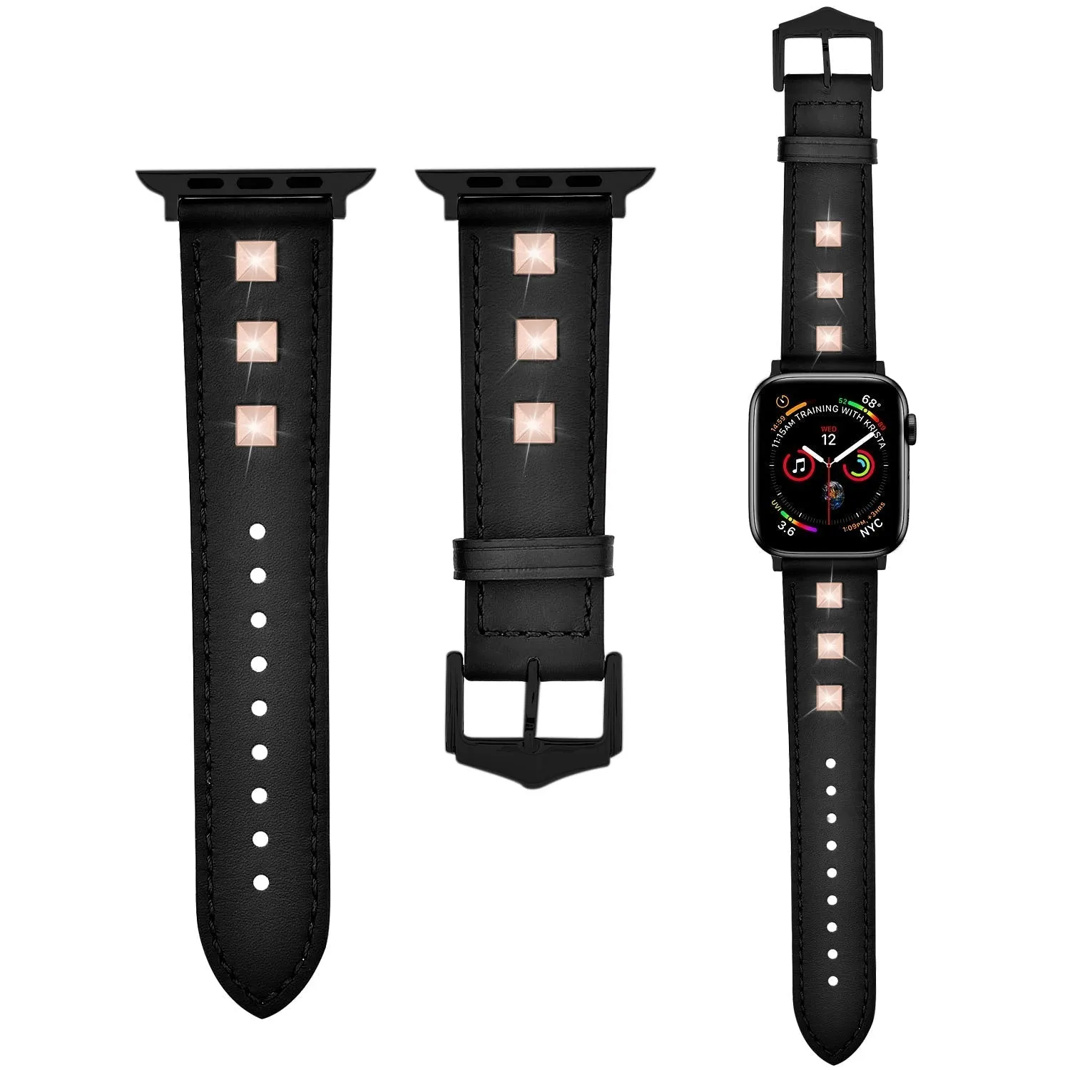 Leather Band for Apple Watch 38/40/41mm & 42/44/45mm