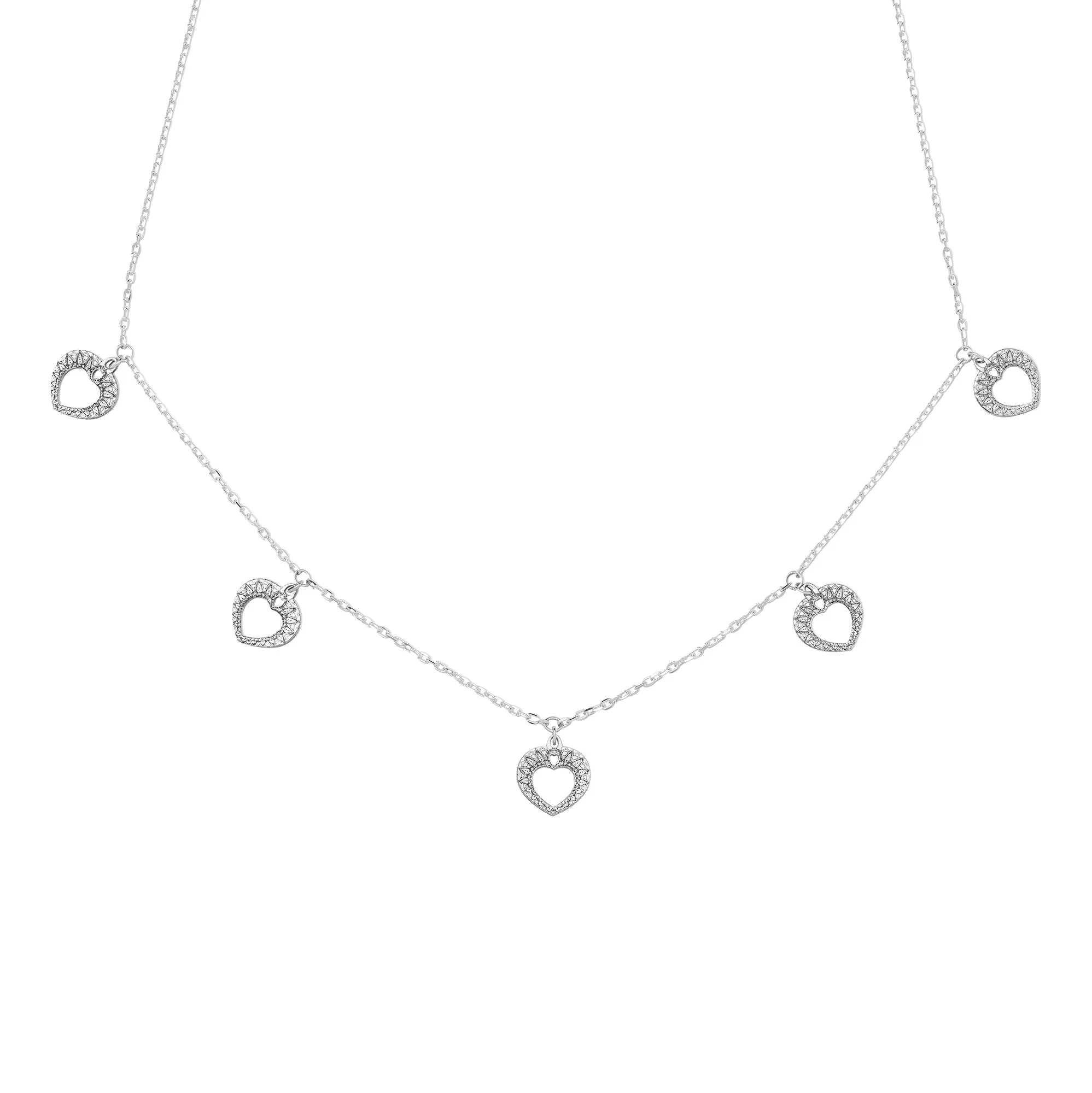 Mandala Heart - 5 Charm Necklace