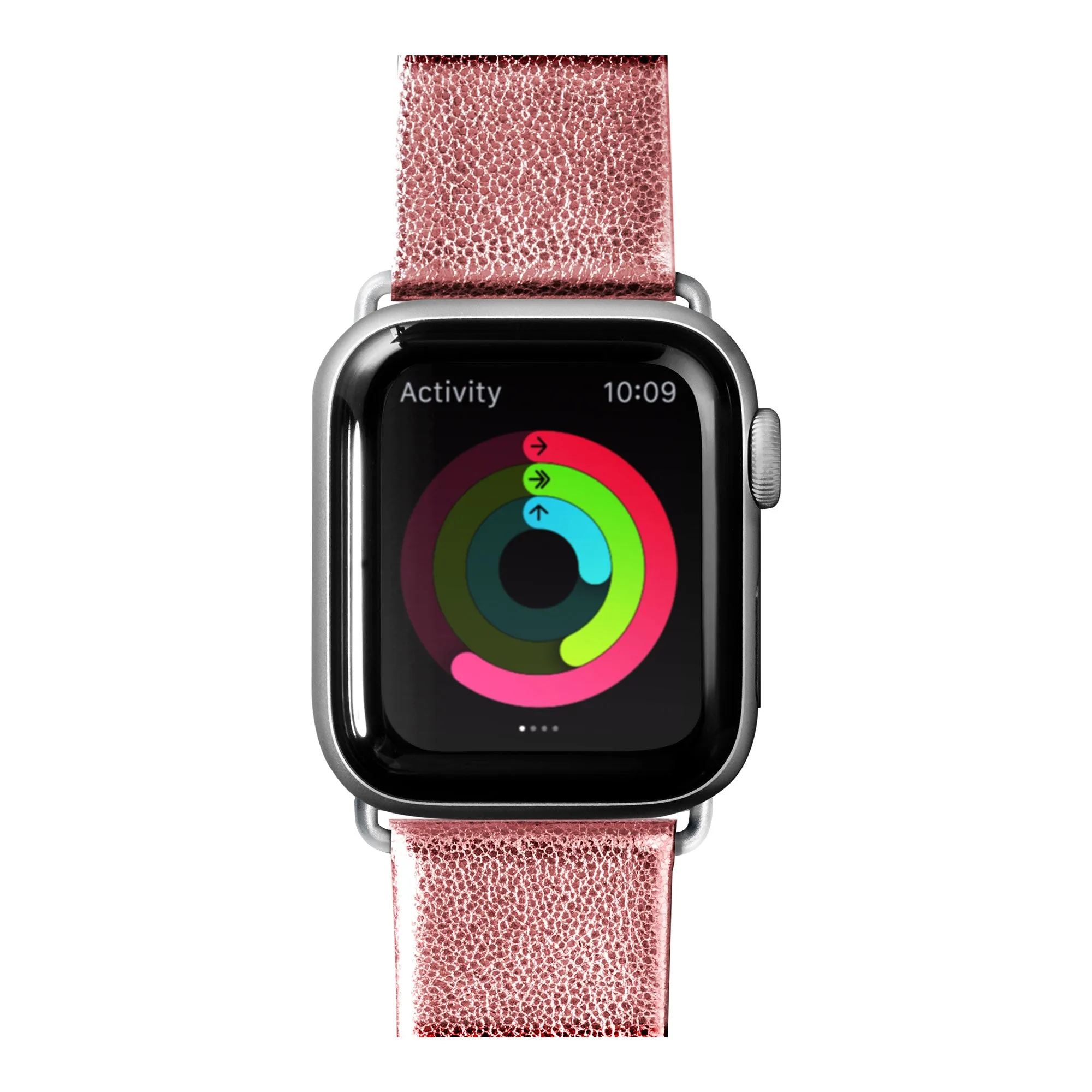 METALLIC Leather Watch Strap for Apple Watch Series 4-10 & SE & ULTRA