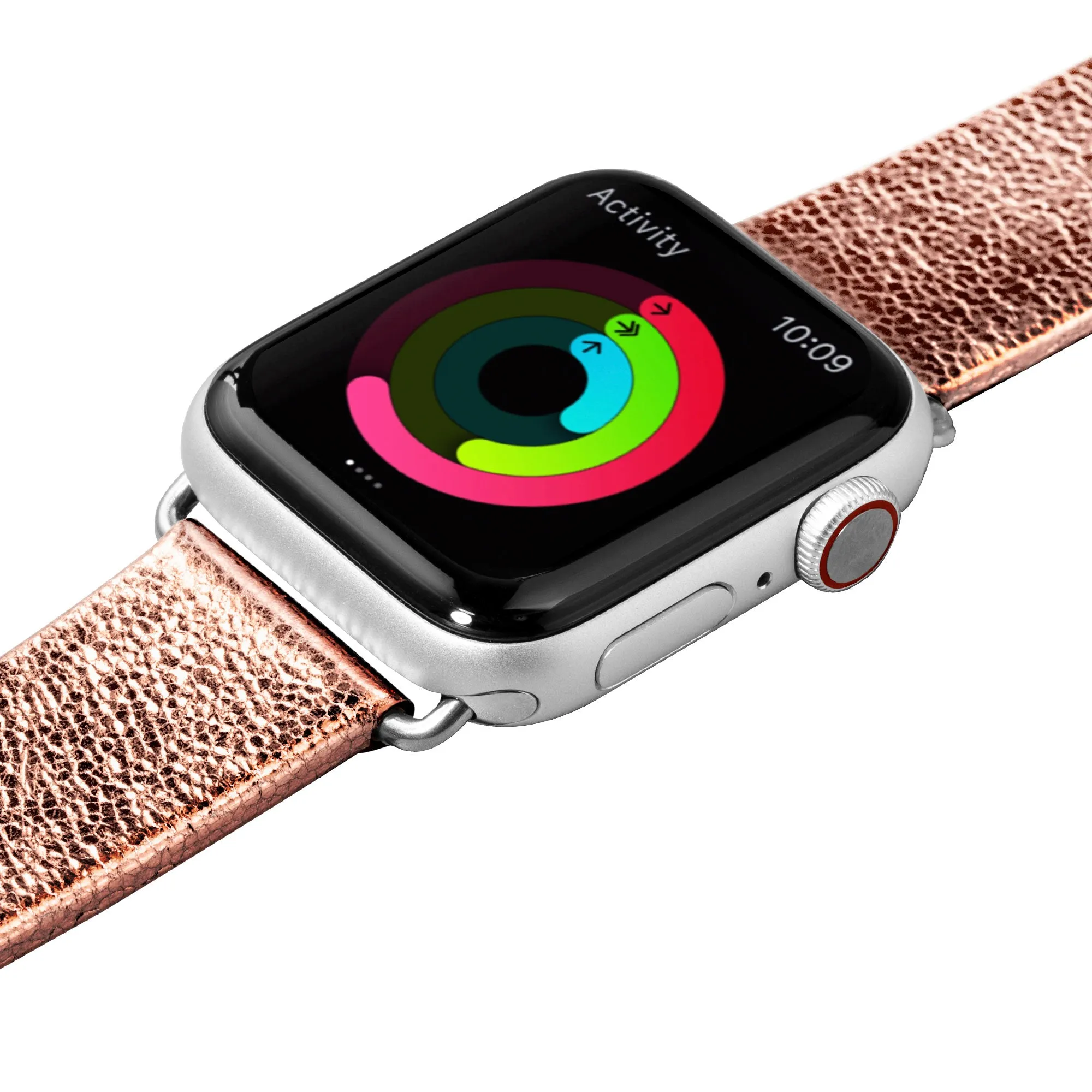 METALLIC Leather Watch Strap for Apple Watch Series 4-10 & SE & ULTRA