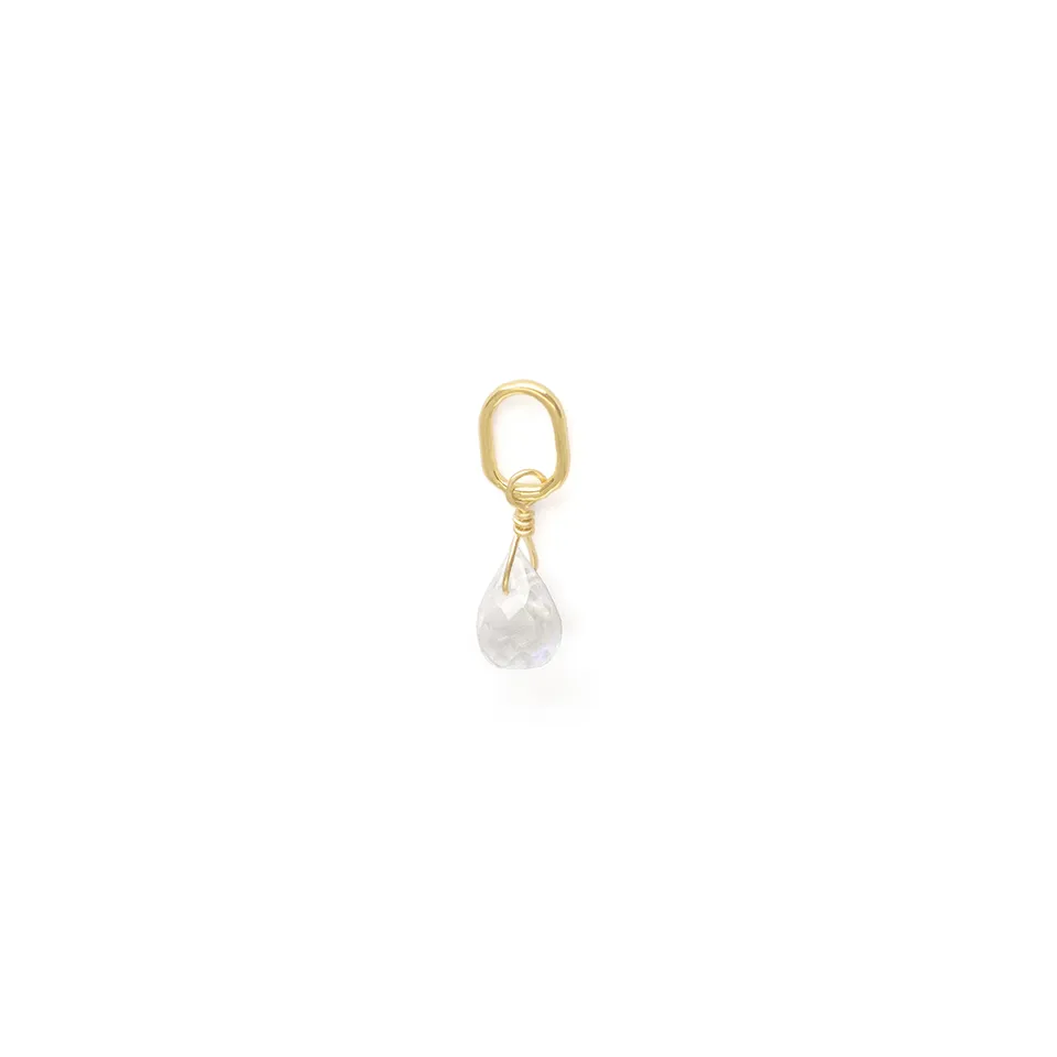 Moonstone Briolette Charm