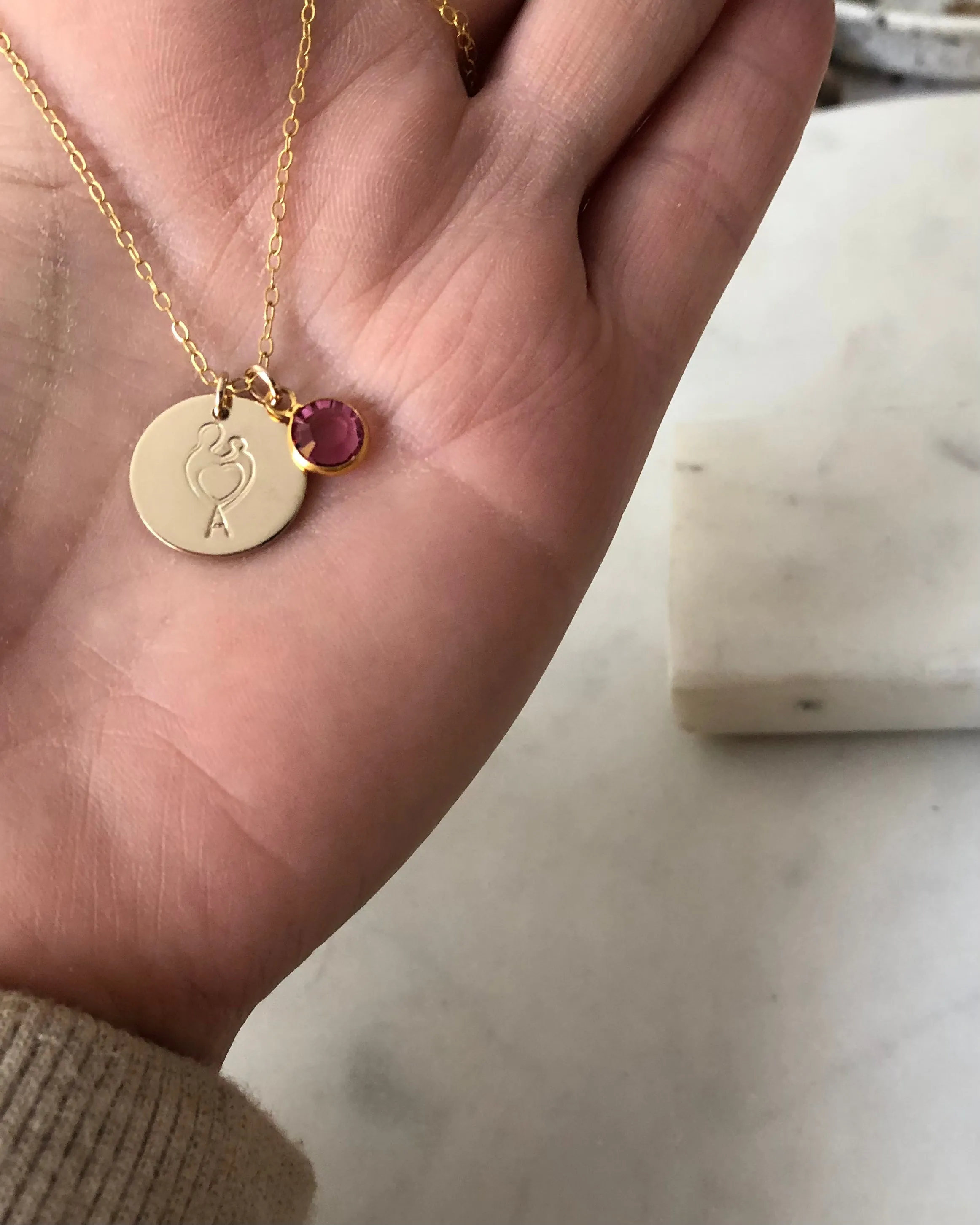Mum And Baby Necklace