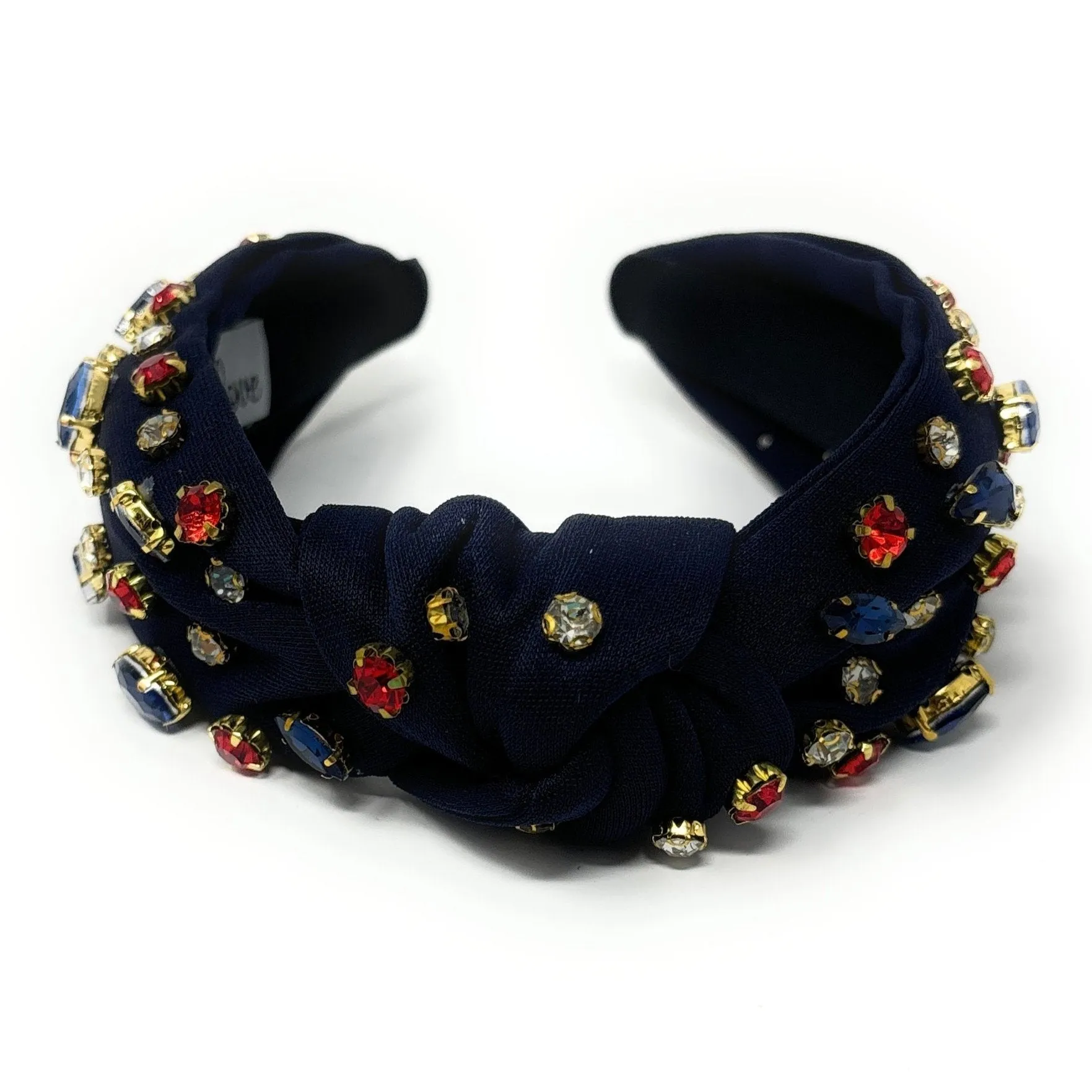 Navy Blue Jeweled Headband