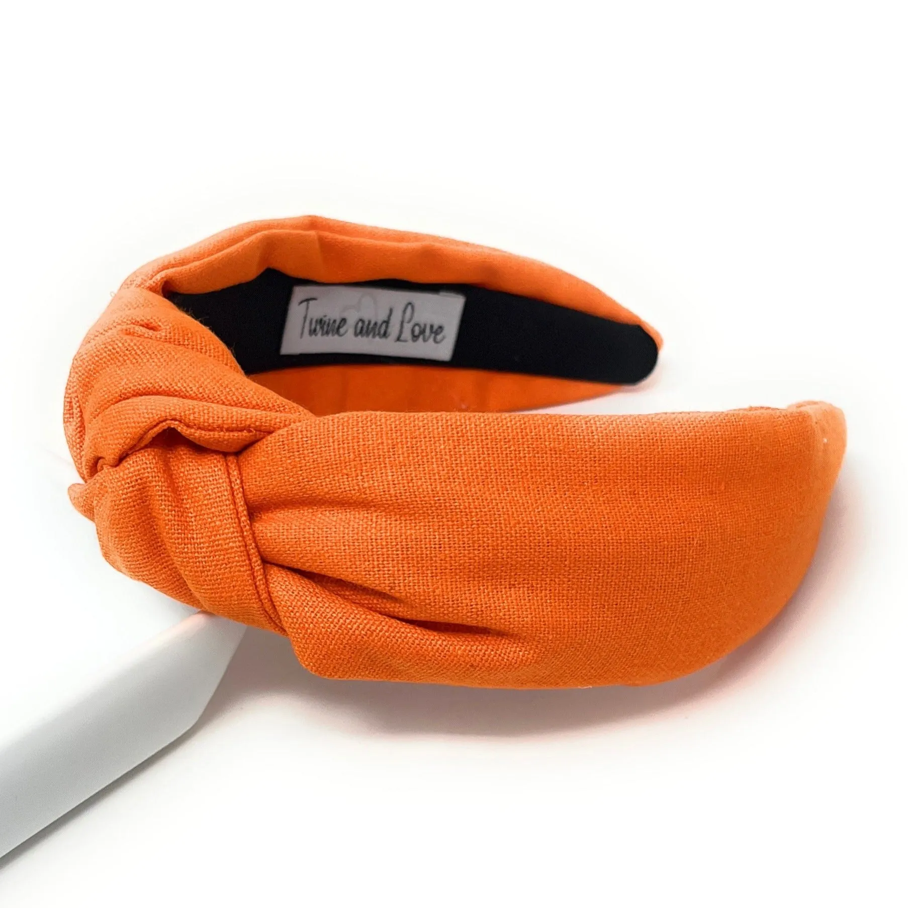 Neon Orange Knotted Headband