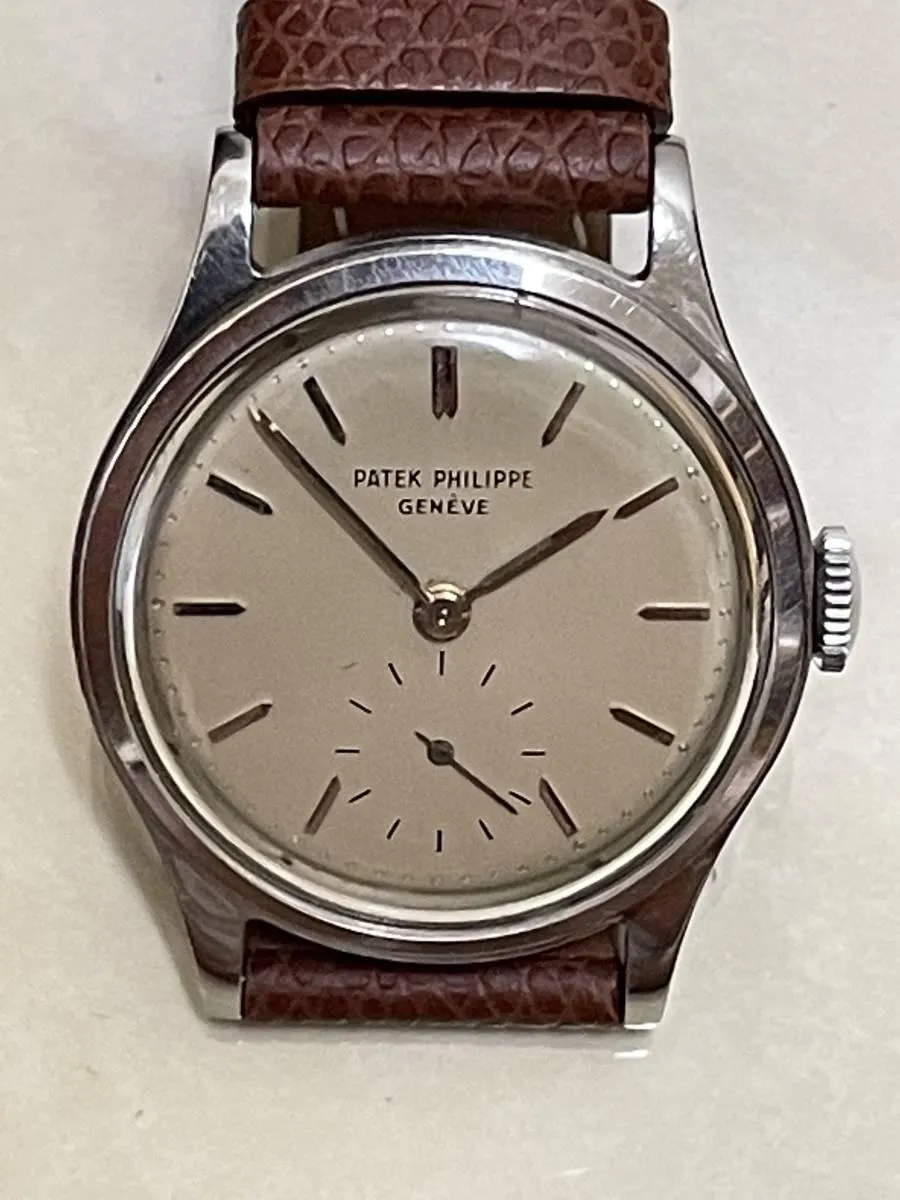 Patek Phillipe Calatrava Ref.2451 SS Stainless Steel 1959 with Archive Antique