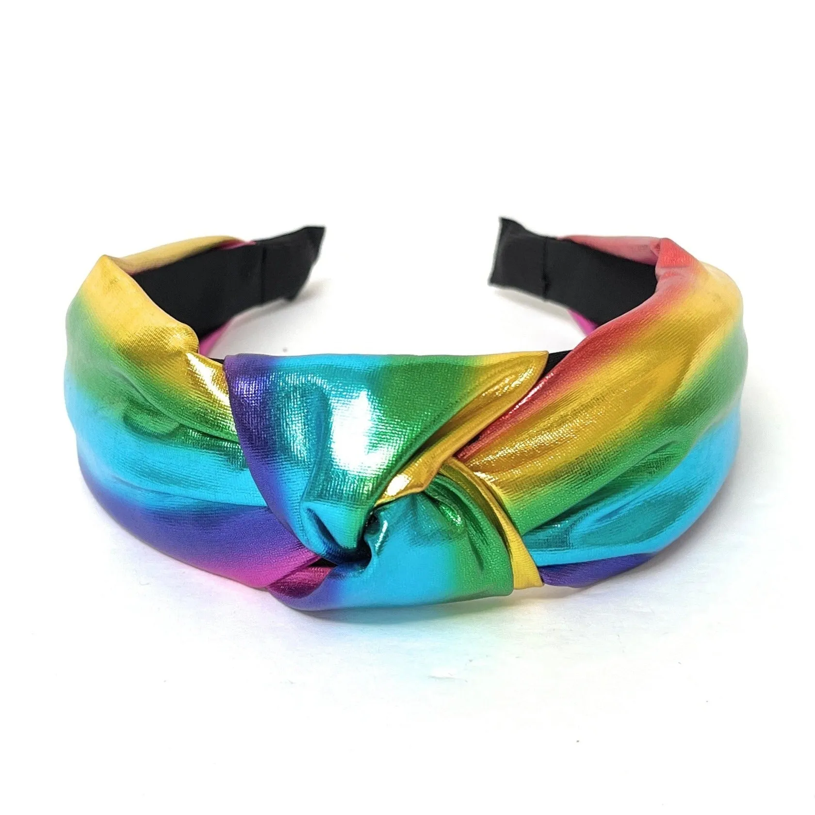 Rainbow Metallic Knotted Headband (more colors)