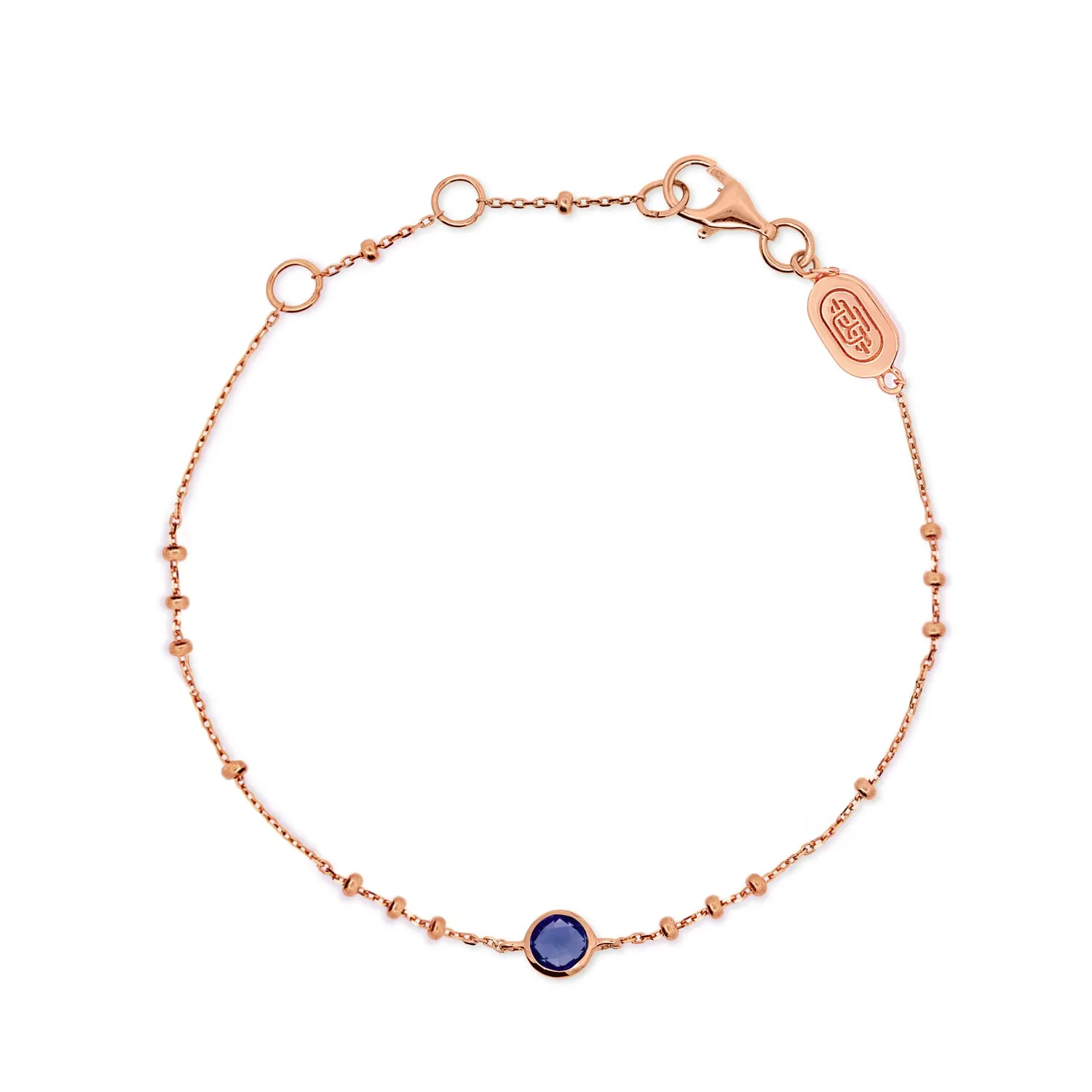 Rose Gold Birthstone Bracelet