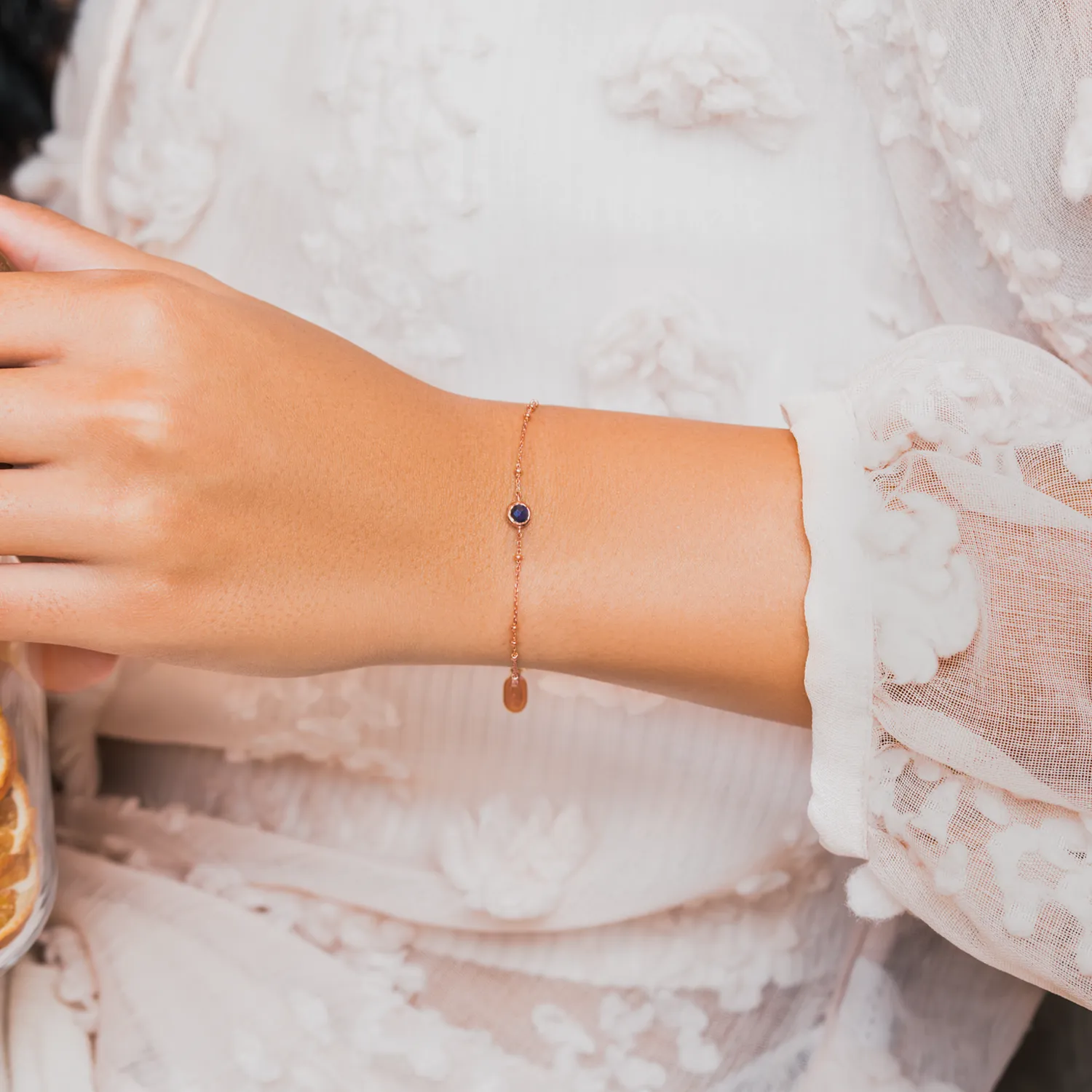 Rose Gold Birthstone Bracelet