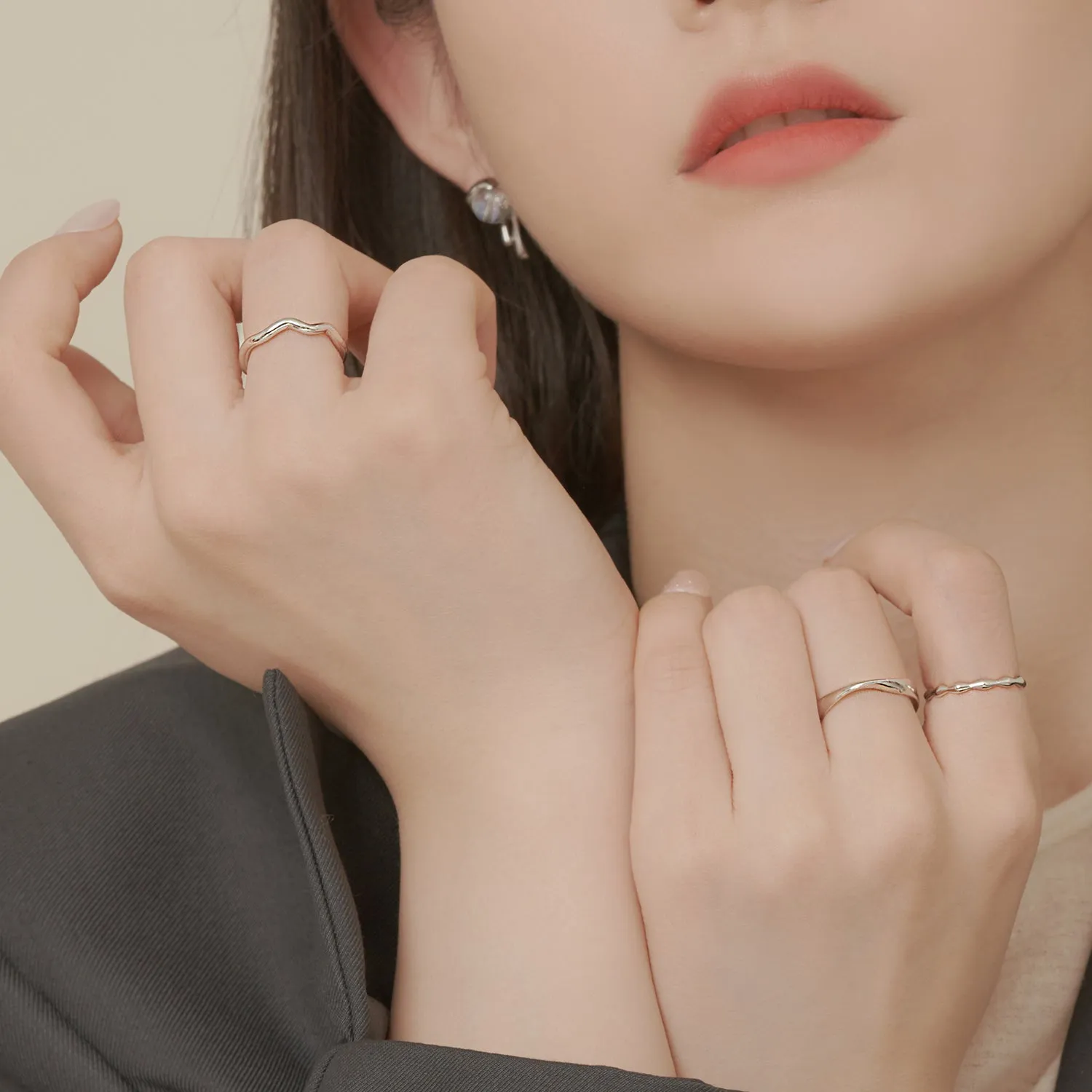 Shine Flow Rings SET