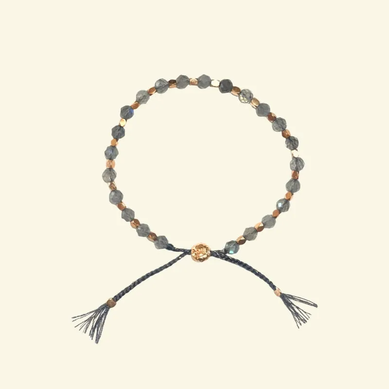 smr | labradorite with yellow gold | Signature Collection bracelet