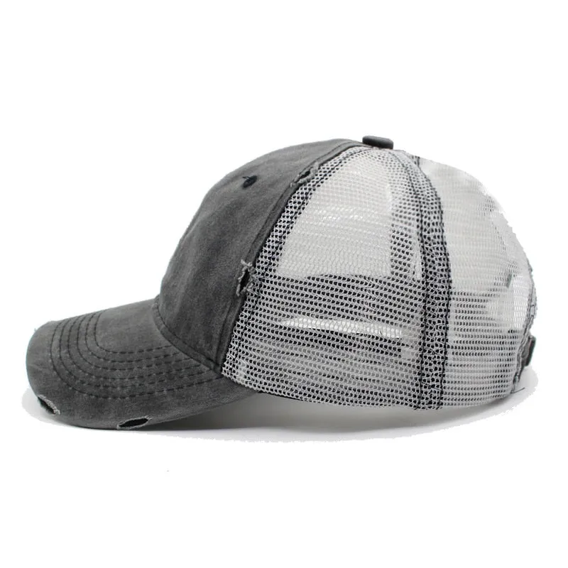 Summer Baseball Cap Mesh Men Cap Gorras 5 Panel Hombre Hats Hip Hop Male Adjustable Casquette Hats For Men Women Dad Caps