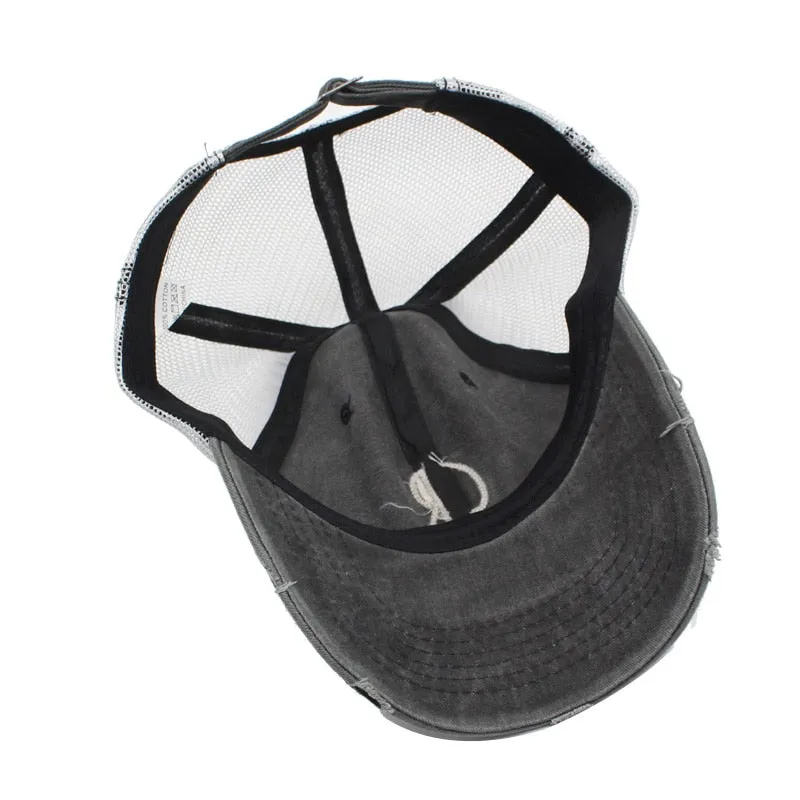 Summer Baseball Cap Mesh Men Cap Gorras 5 Panel Hombre Hats Hip Hop Male Adjustable Casquette Hats For Men Women Dad Caps