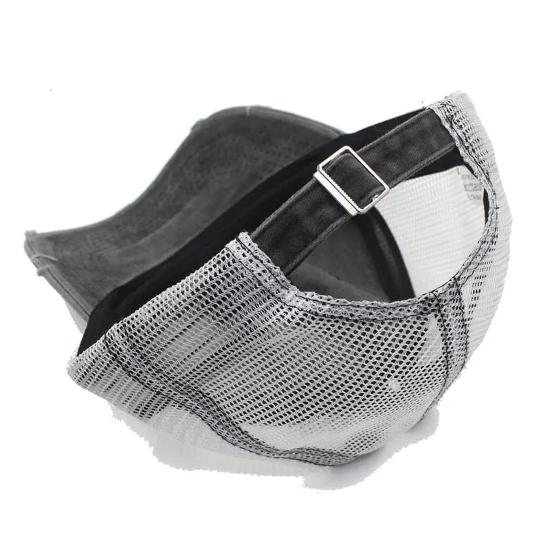 Summer Baseball Cap Mesh Men Cap Gorras 5 Panel Hombre Hats Hip Hop Male Adjustable Casquette Hats For Men Women Dad Caps