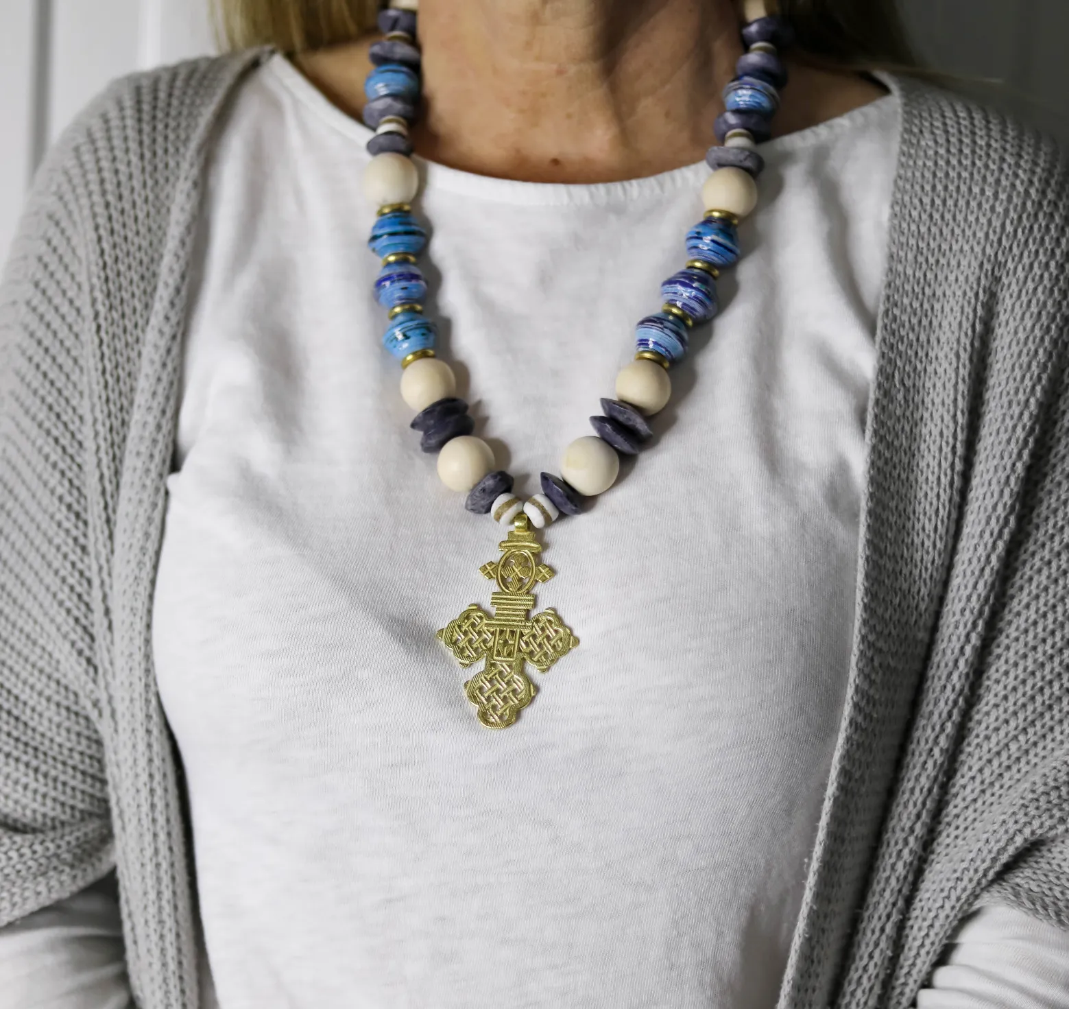 Titi Coptic Cross Necklace
