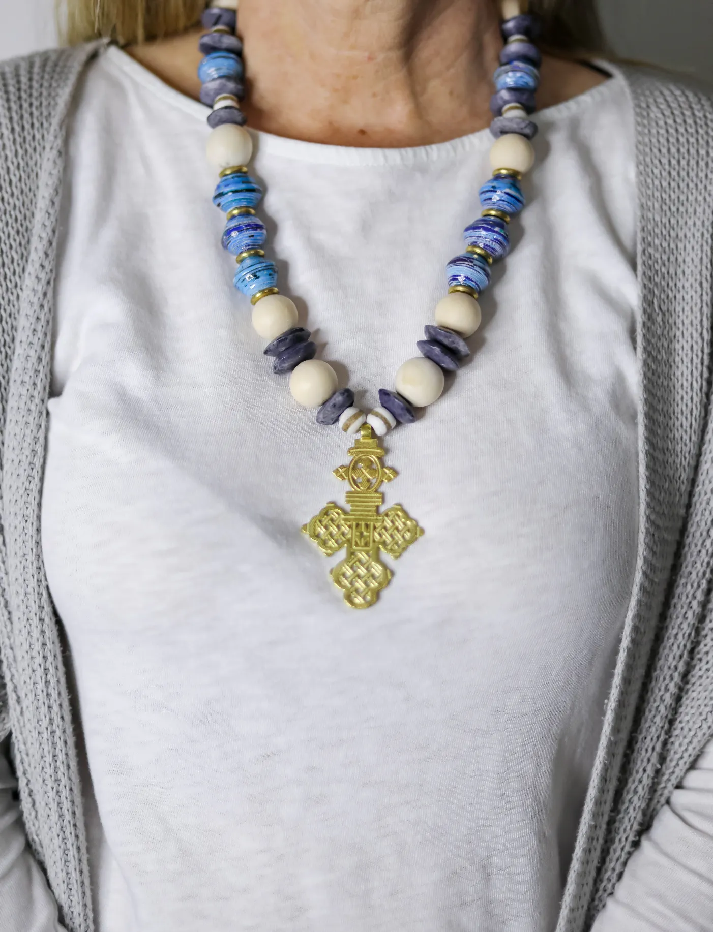 Titi Coptic Cross Necklace