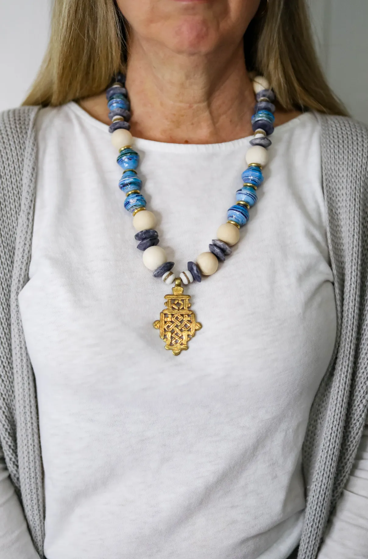 Titi Coptic Cross Necklace