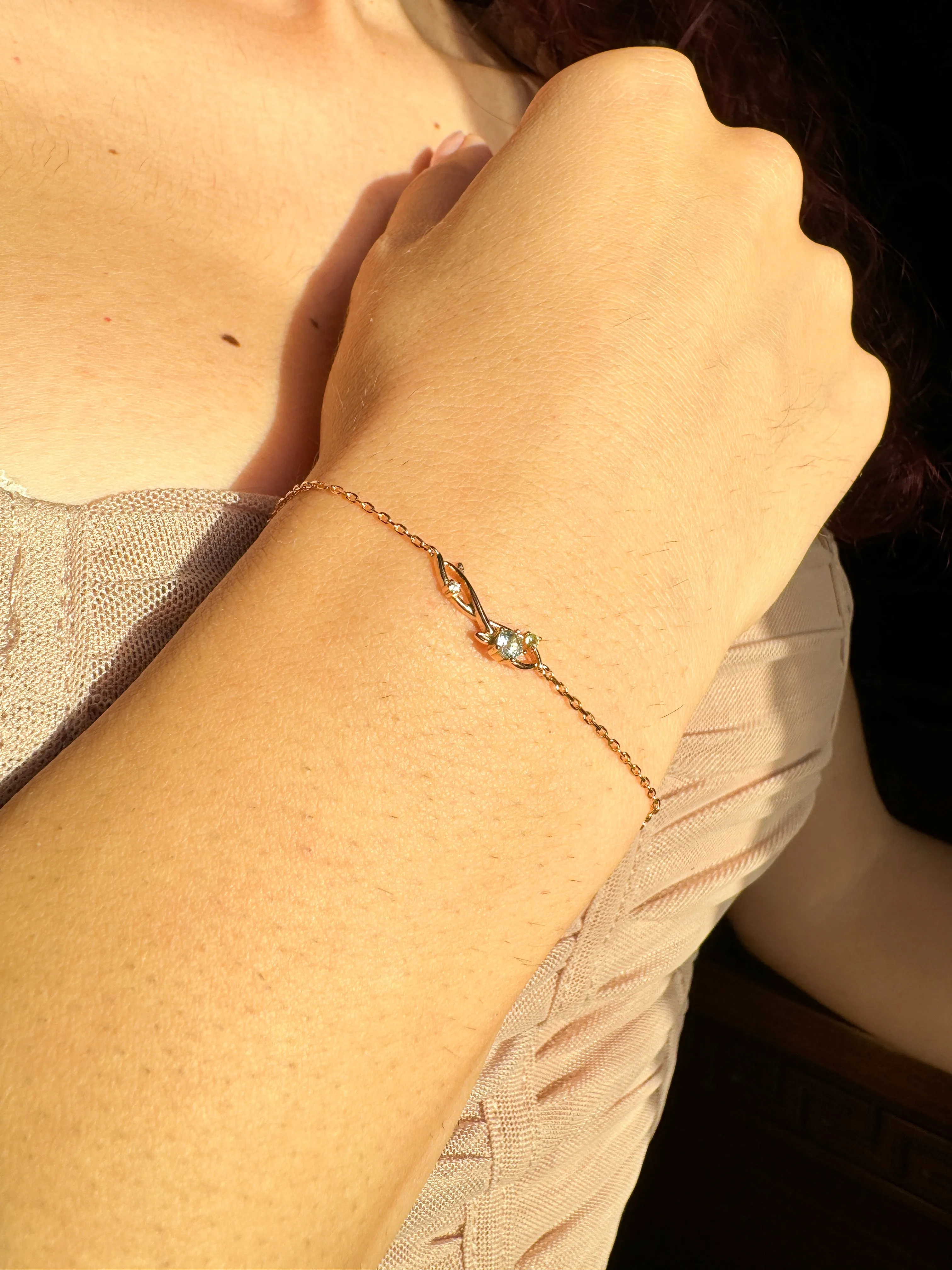 Whirly Green bracelet